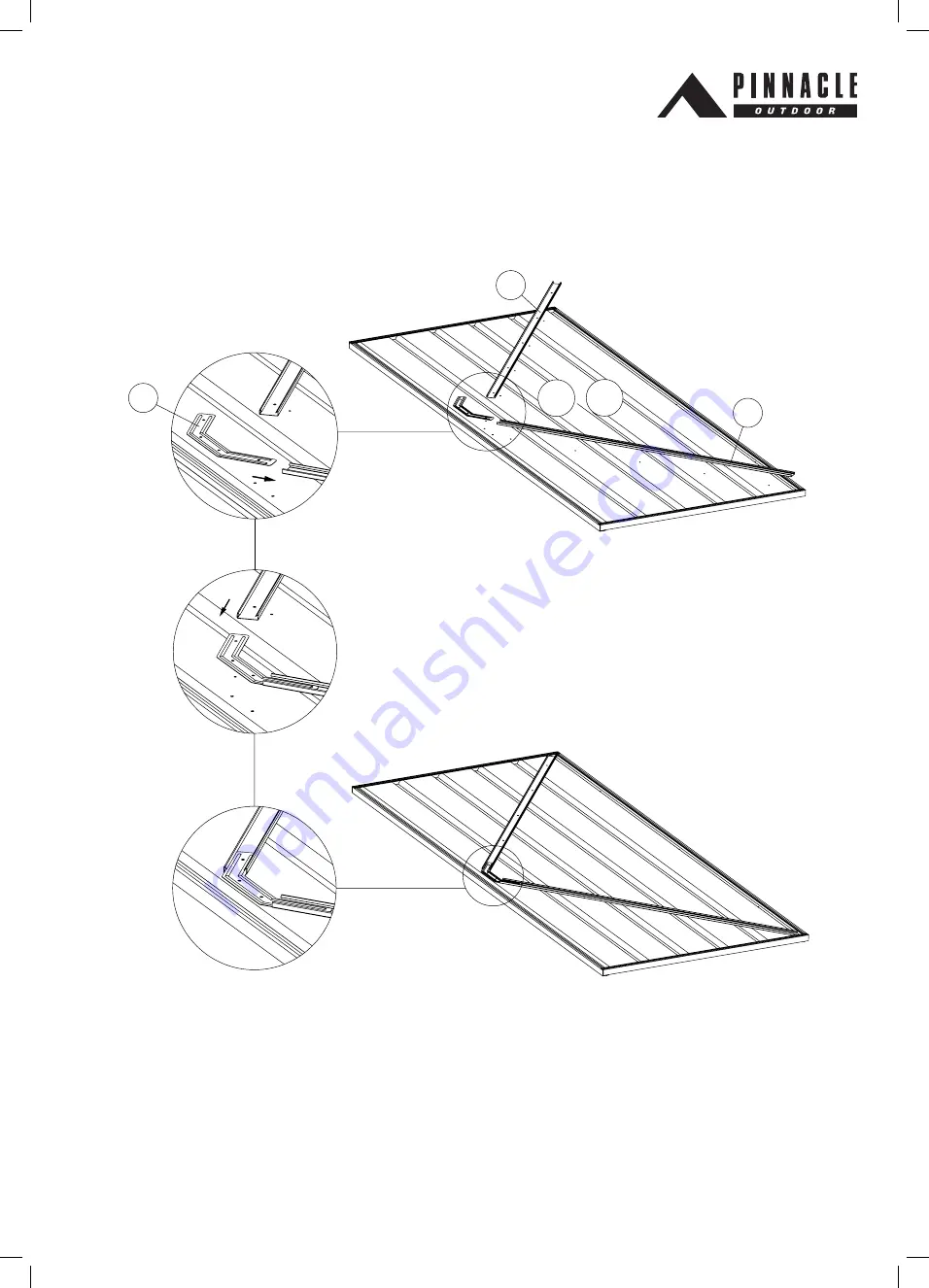 Pinnacle Outdoor Cyclonic Kit 3.0m Gable Series Assembly Instructions Manual Download Page 33