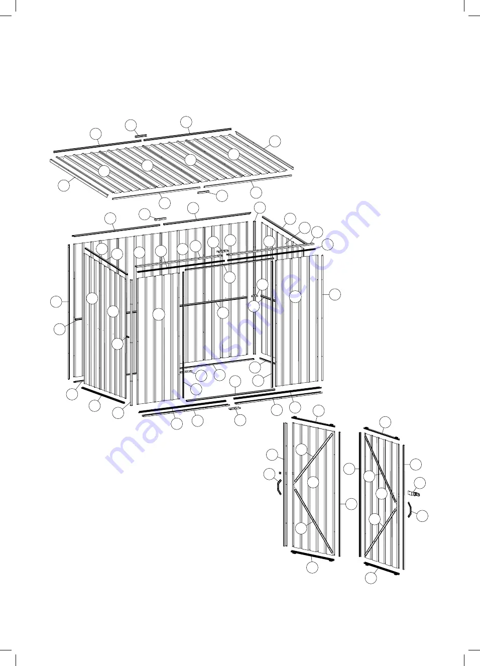 Pinnacle Outdoor GardenSHED 3.0m Skillion Series Скачать руководство пользователя страница 8