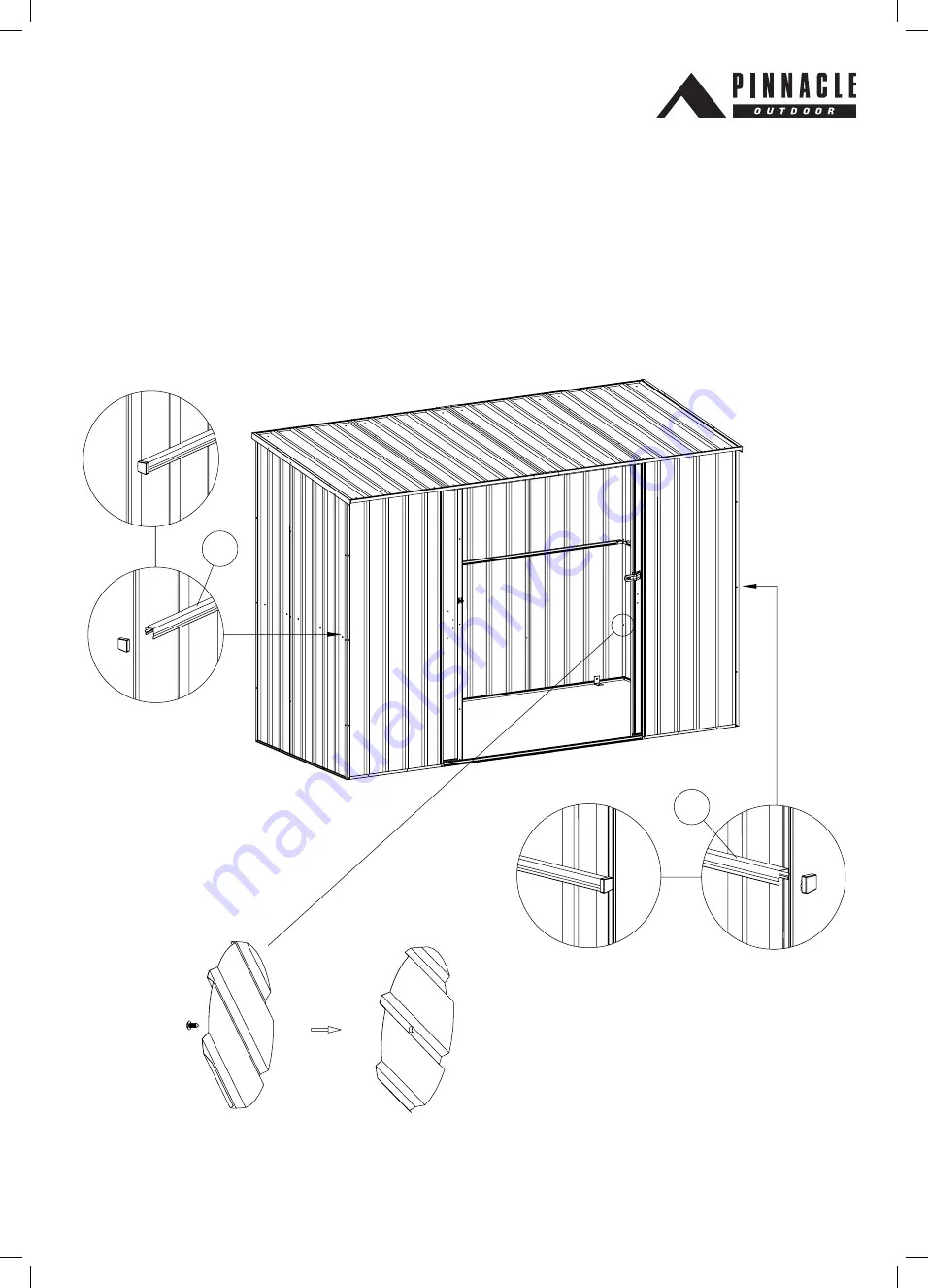 Pinnacle Outdoor GardenSHED 3.0m Skillion Series Скачать руководство пользователя страница 25