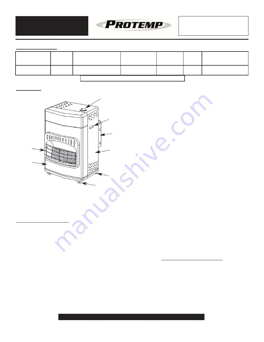 Pinnacle Products International Protemp PT-16-PCH-A Скачать руководство пользователя страница 3