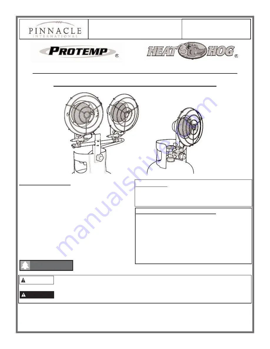 Pinnacle Products International PT-15TT User'S Manual And Operating Instructions Download Page 1