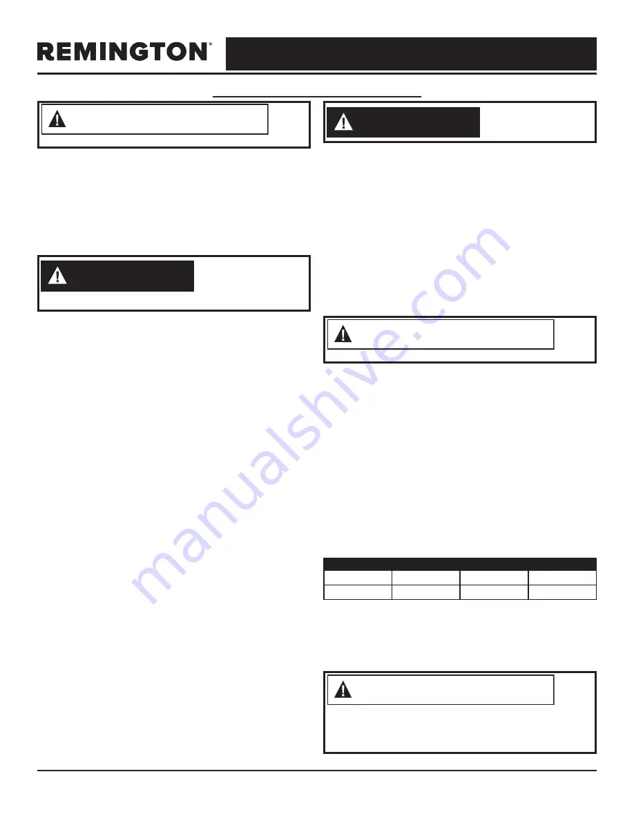 Pinnacle Remington REM-125V-GFA-B User'S Manual & Operating Instructions Download Page 15