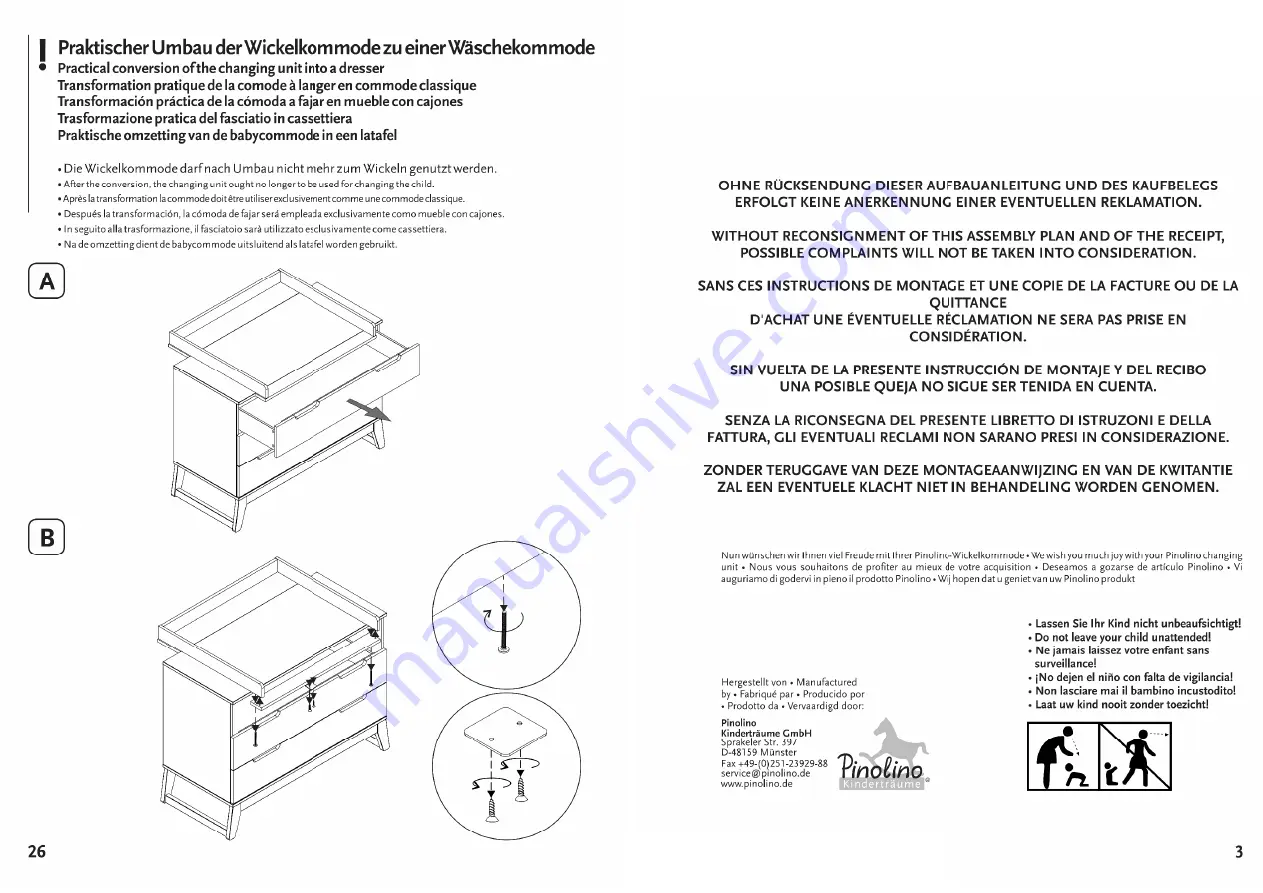 Pinolino Kinderträume Bridge 11 34 66 Assembly Plan Download Page 17