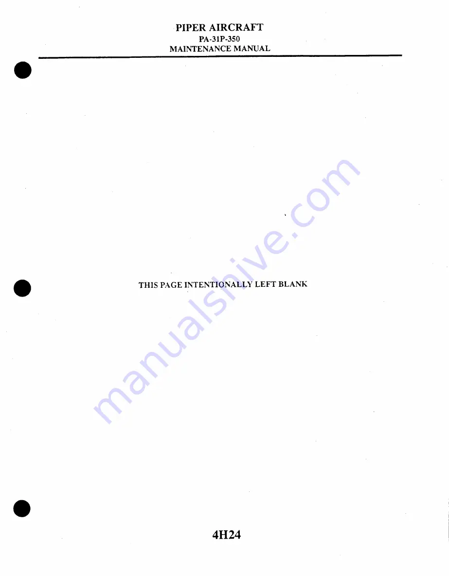 Piper Aircraft Corporation MOJAVE PA-31 P-350 Maintenance Manual Download Page 1012