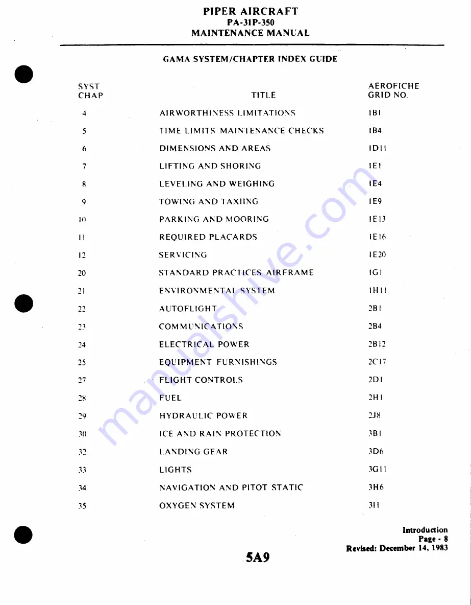 Piper Aircraft Corporation MOJAVE PA-31 P-350 Maintenance Manual Download Page 1064