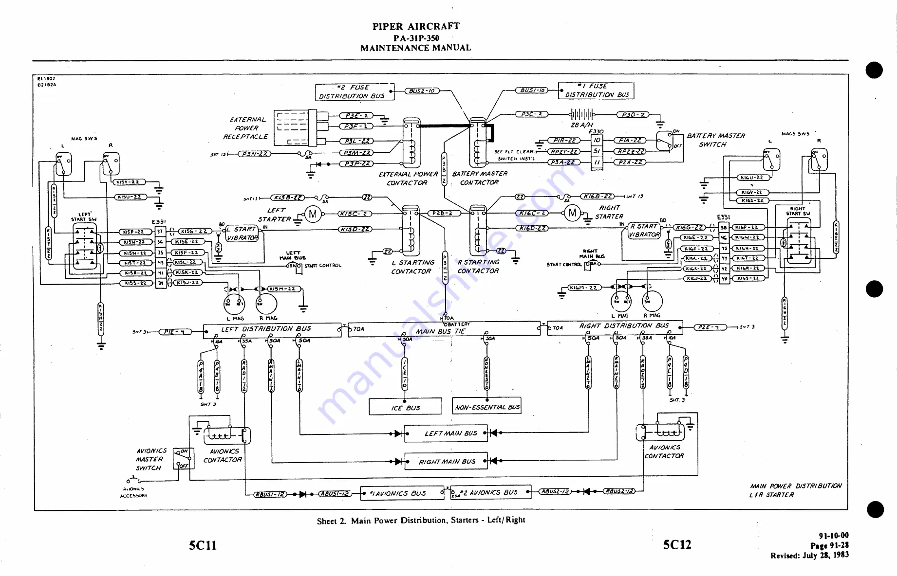 Piper Aircraft Corporation MOJAVE PA-31 P-350 Maintenance Manual Download Page 1113