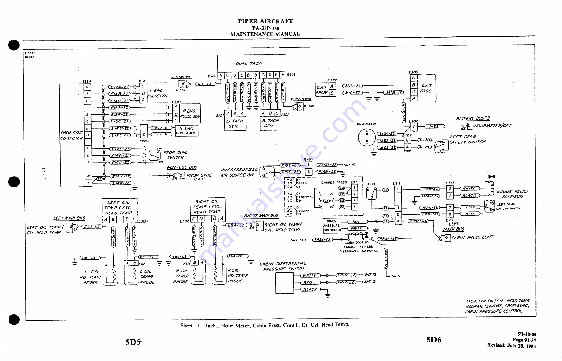 Piper Aircraft Corporation MOJAVE PA-31 P-350 Maintenance Manual Download Page 1122