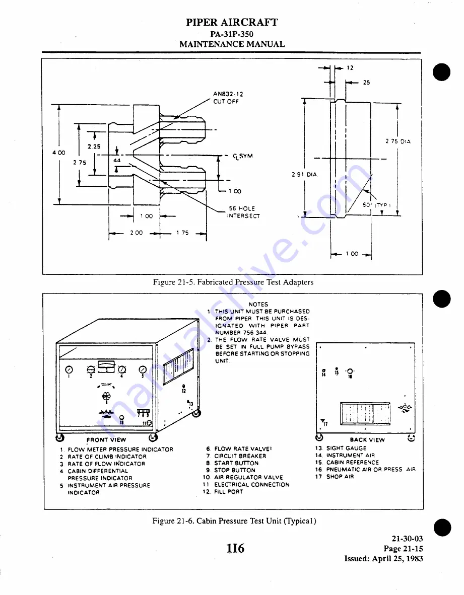 Piper Aircraft Corporation MOJAVE PA-31 P-350 Maintenance Manual Download Page 198