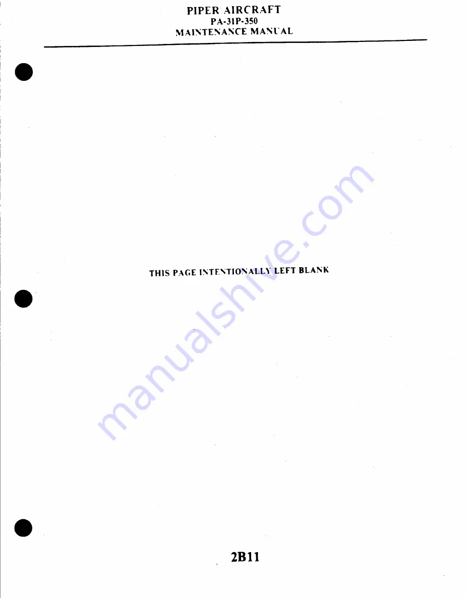 Piper Aircraft Corporation MOJAVE PA-31 P-350 Maintenance Manual Download Page 316