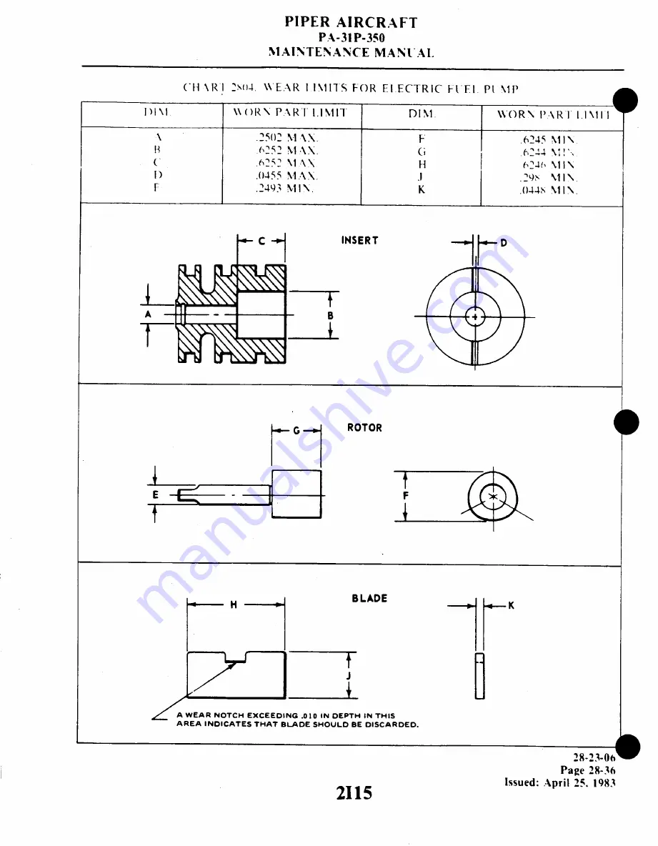 Piper Aircraft Corporation MOJAVE PA-31 P-350 Maintenance Manual Download Page 481