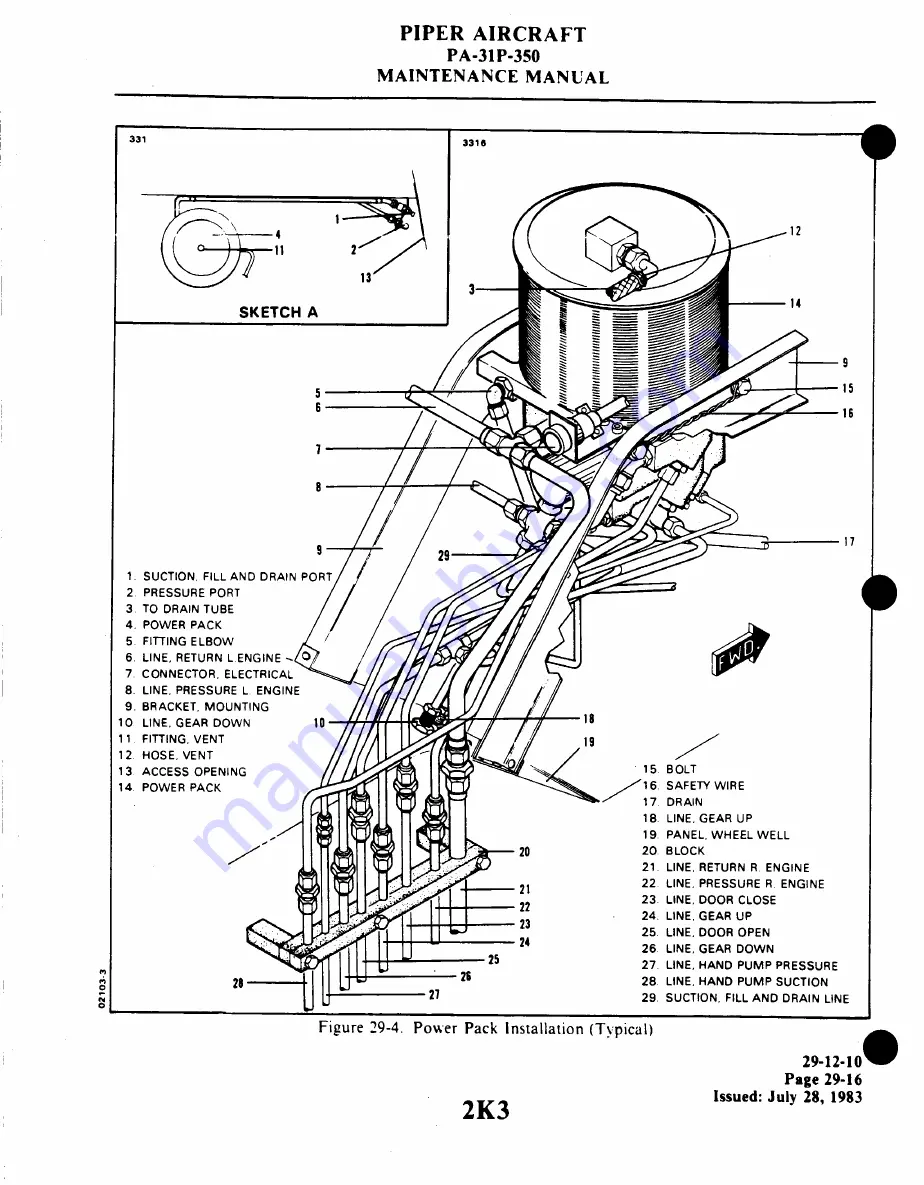 Piper Aircraft Corporation MOJAVE PA-31 P-350 Maintenance Manual Download Page 517