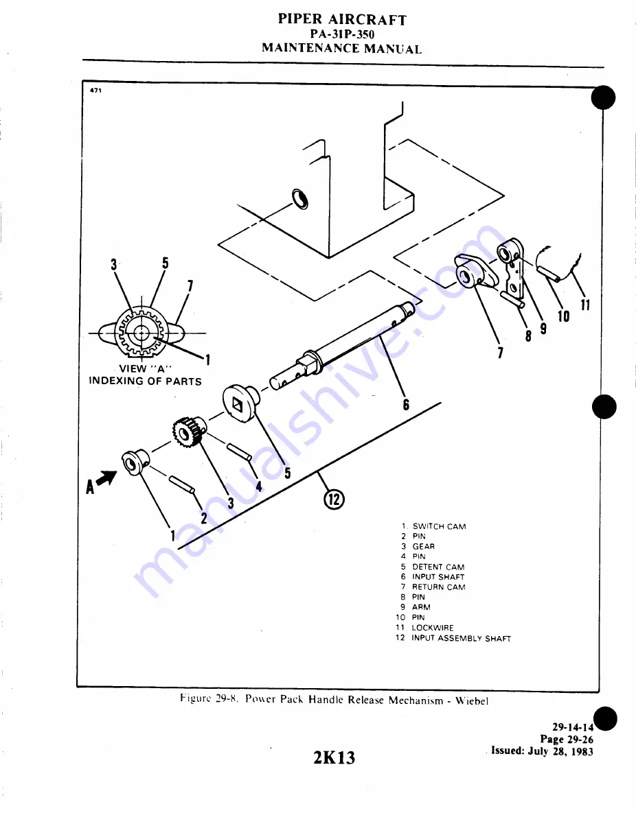 Piper Aircraft Corporation MOJAVE PA-31 P-350 Maintenance Manual Download Page 527