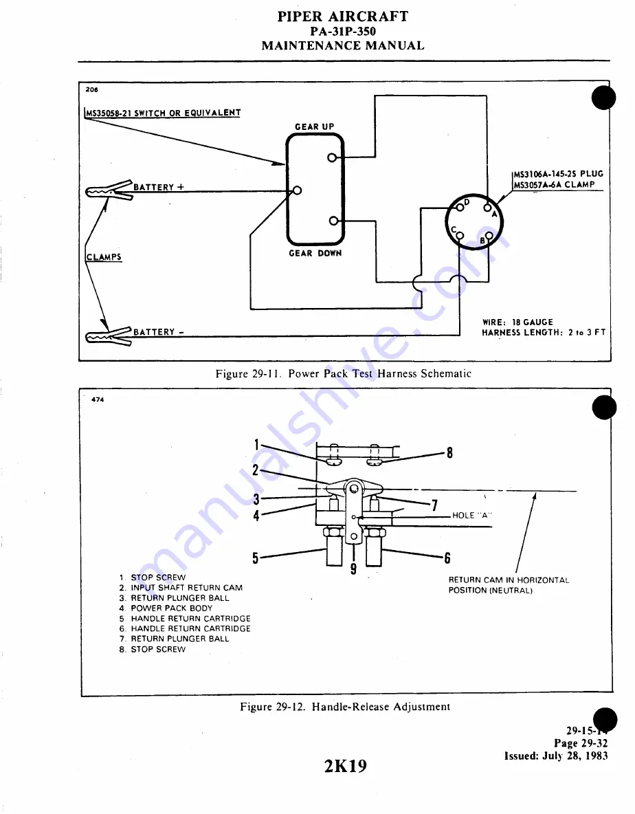 Piper Aircraft Corporation MOJAVE PA-31 P-350 Maintenance Manual Download Page 533