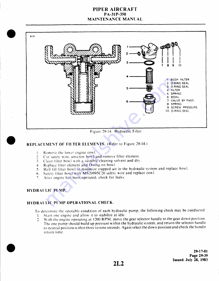 Piper Aircraft Corporation MOJAVE PA-31 P-350 Maintenance Manual Download Page 540