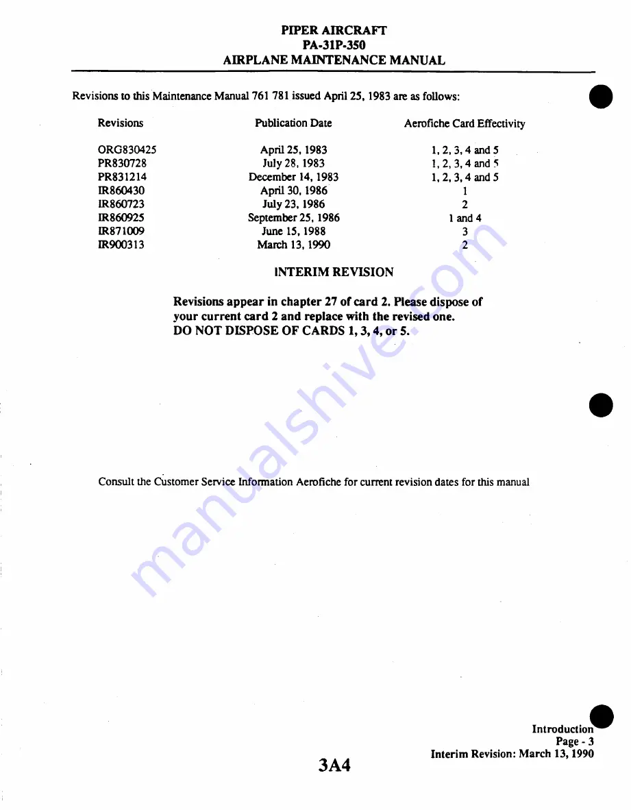 Piper Aircraft Corporation MOJAVE PA-31 P-350 Maintenance Manual Download Page 555