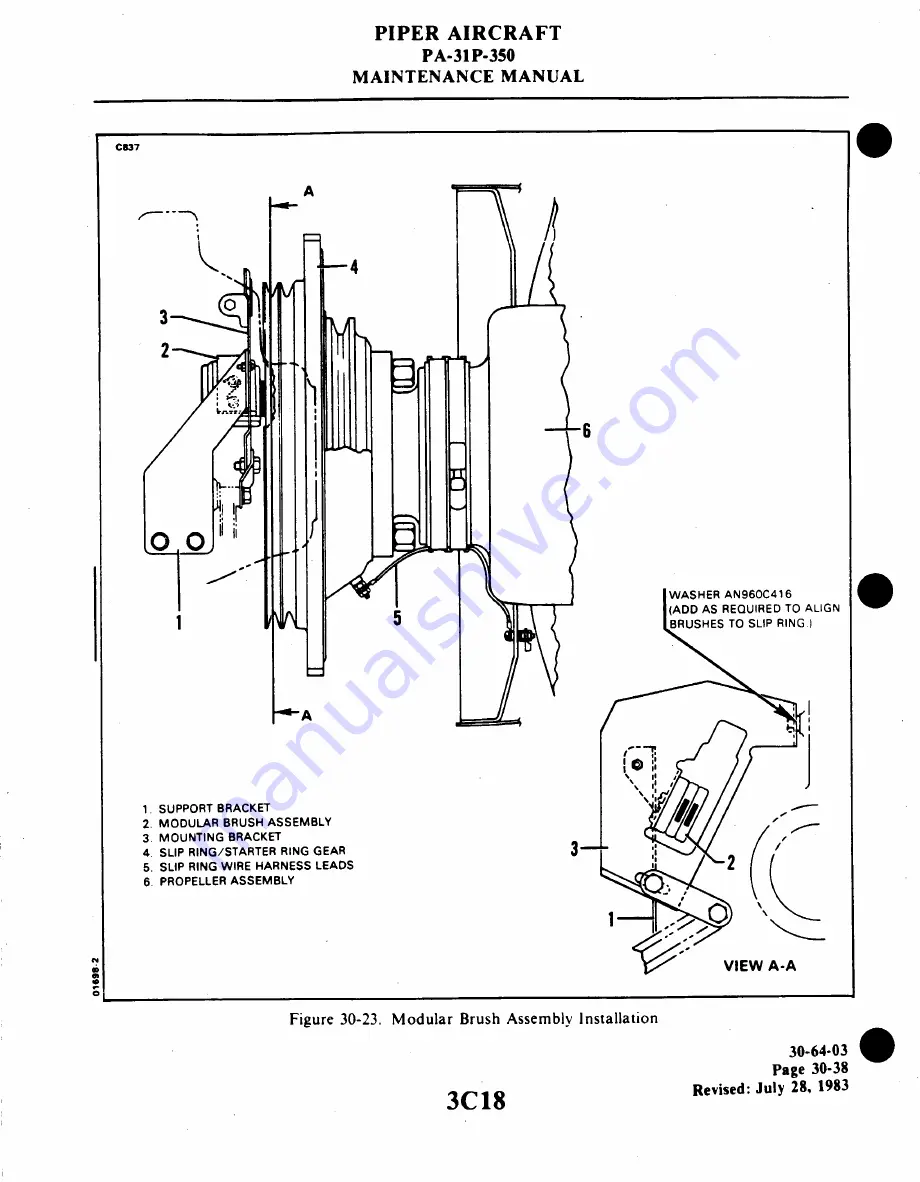 Piper Aircraft Corporation MOJAVE PA-31 P-350 Maintenance Manual Download Page 617