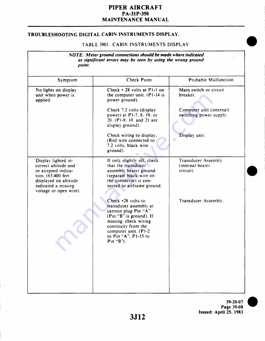 Piper Aircraft Corporation MOJAVE PA-31 P-350 Maintenance Manual Download Page 771