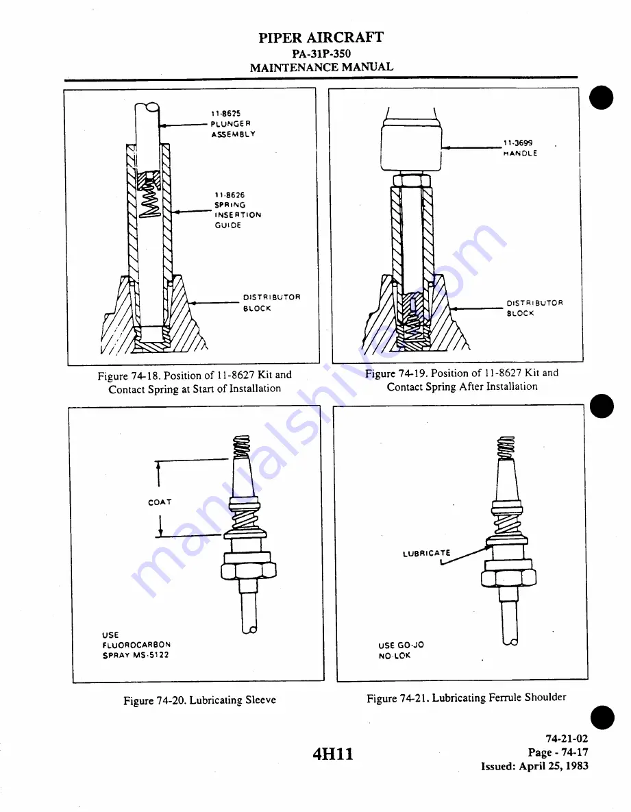 Piper Aircraft Corporation MOJAVE PA-31 P-350 Maintenance Manual Download Page 999