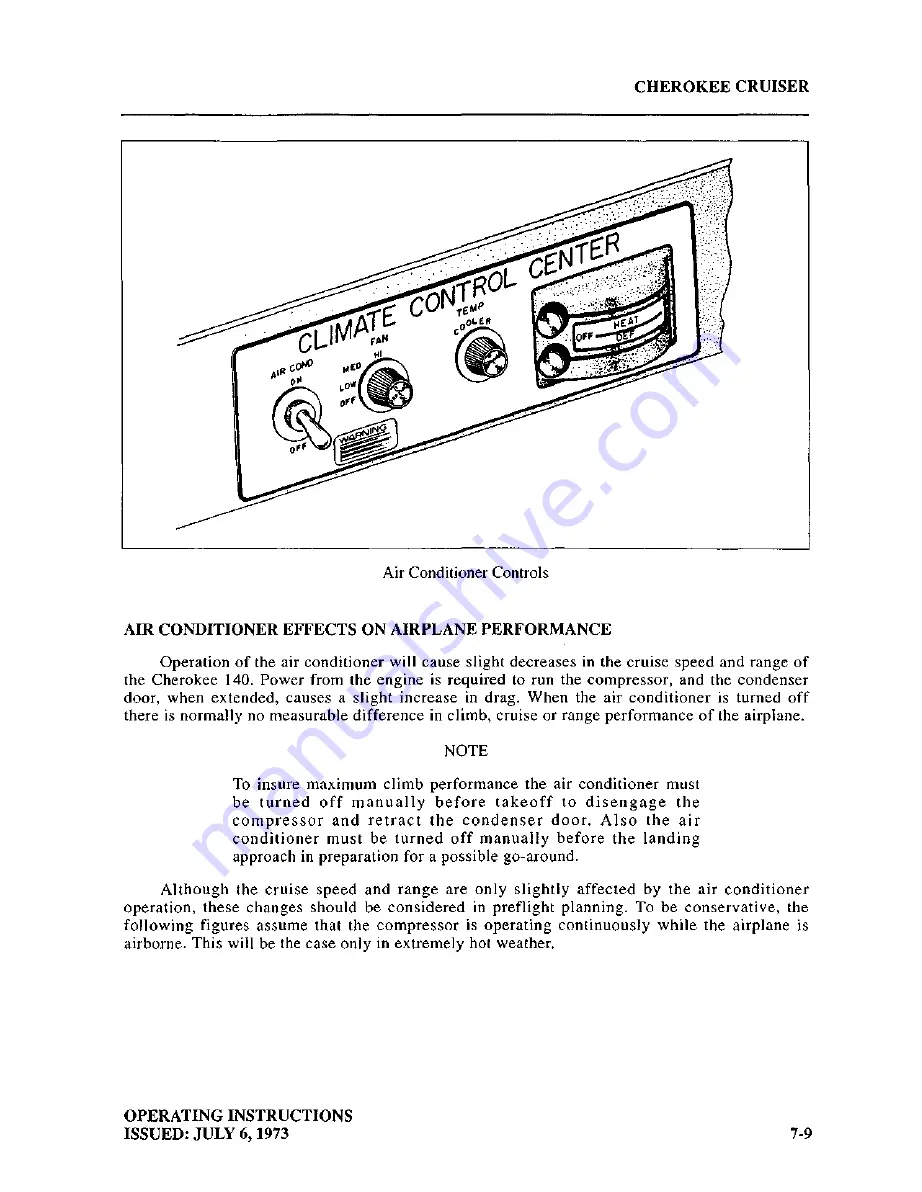 Piper CHEROKEE CRUISER PA-28-140 Information Manual Download Page 126