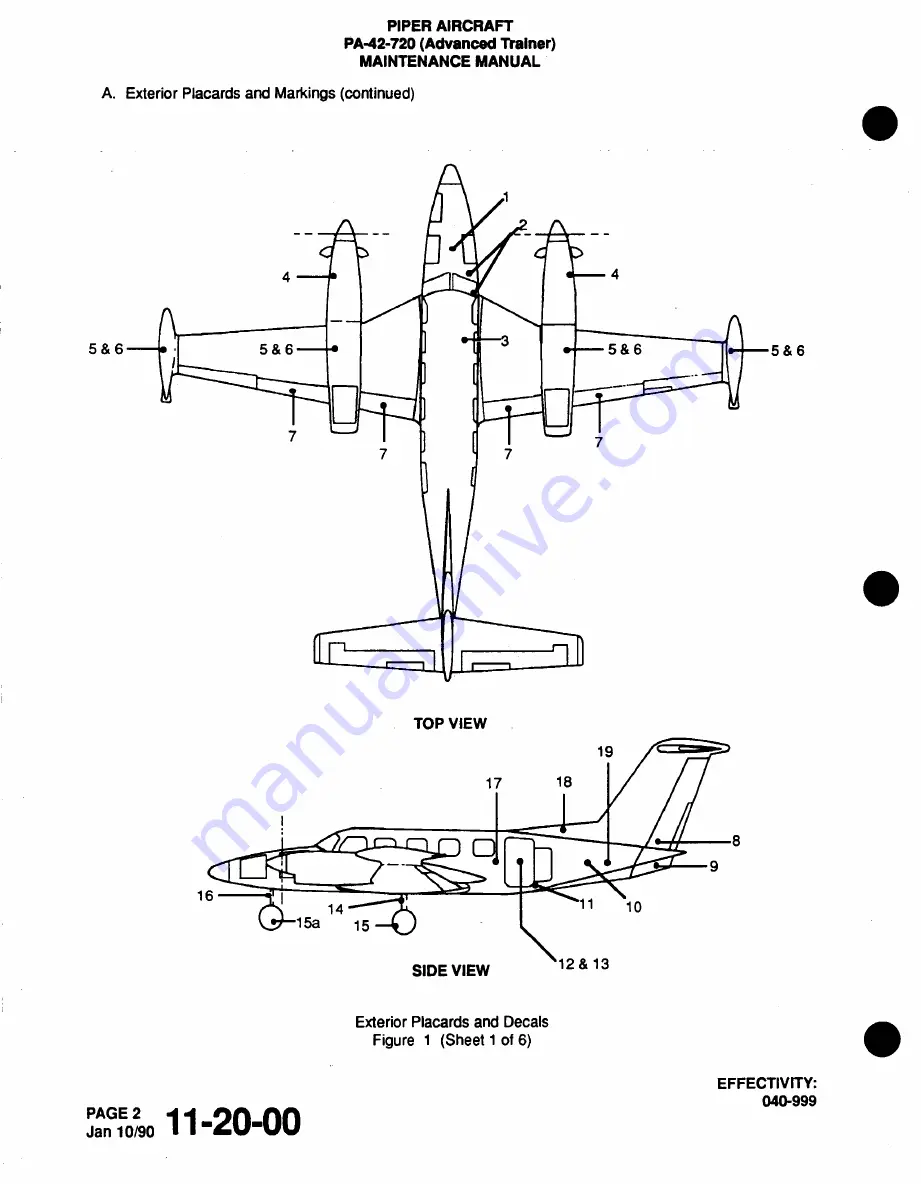 Piper Cheyenne IIIA Airplane Maintenance Manual Download Page 115