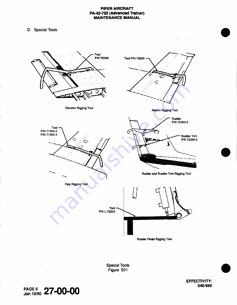 Piper Cheyenne IIIA Airplane Maintenance Manual Download Page 296