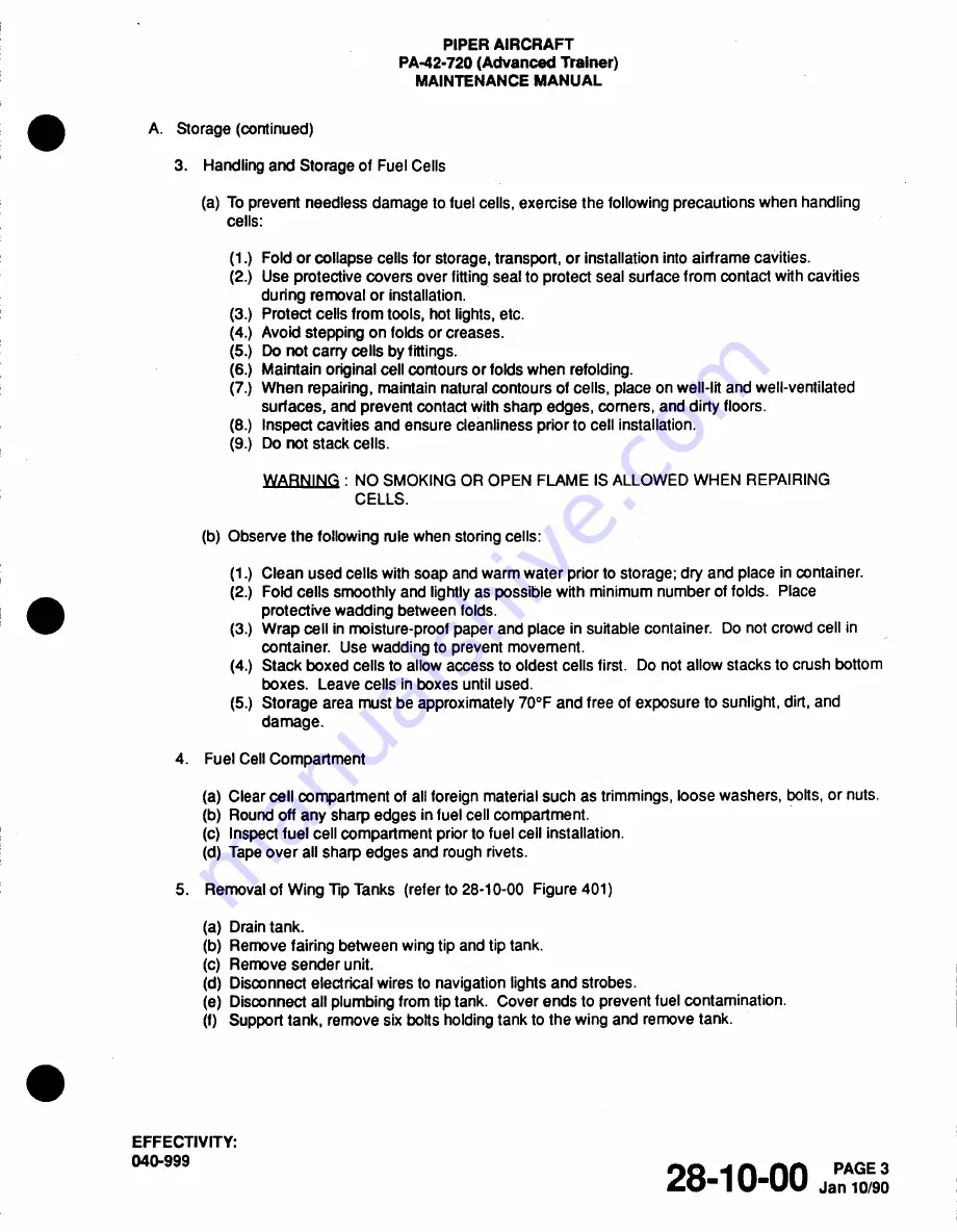 Piper Cheyenne IIIA Airplane Maintenance Manual Download Page 374