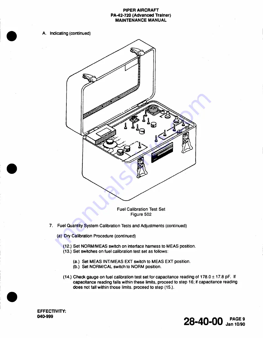 Piper Cheyenne IIIA Airplane Maintenance Manual Download Page 420