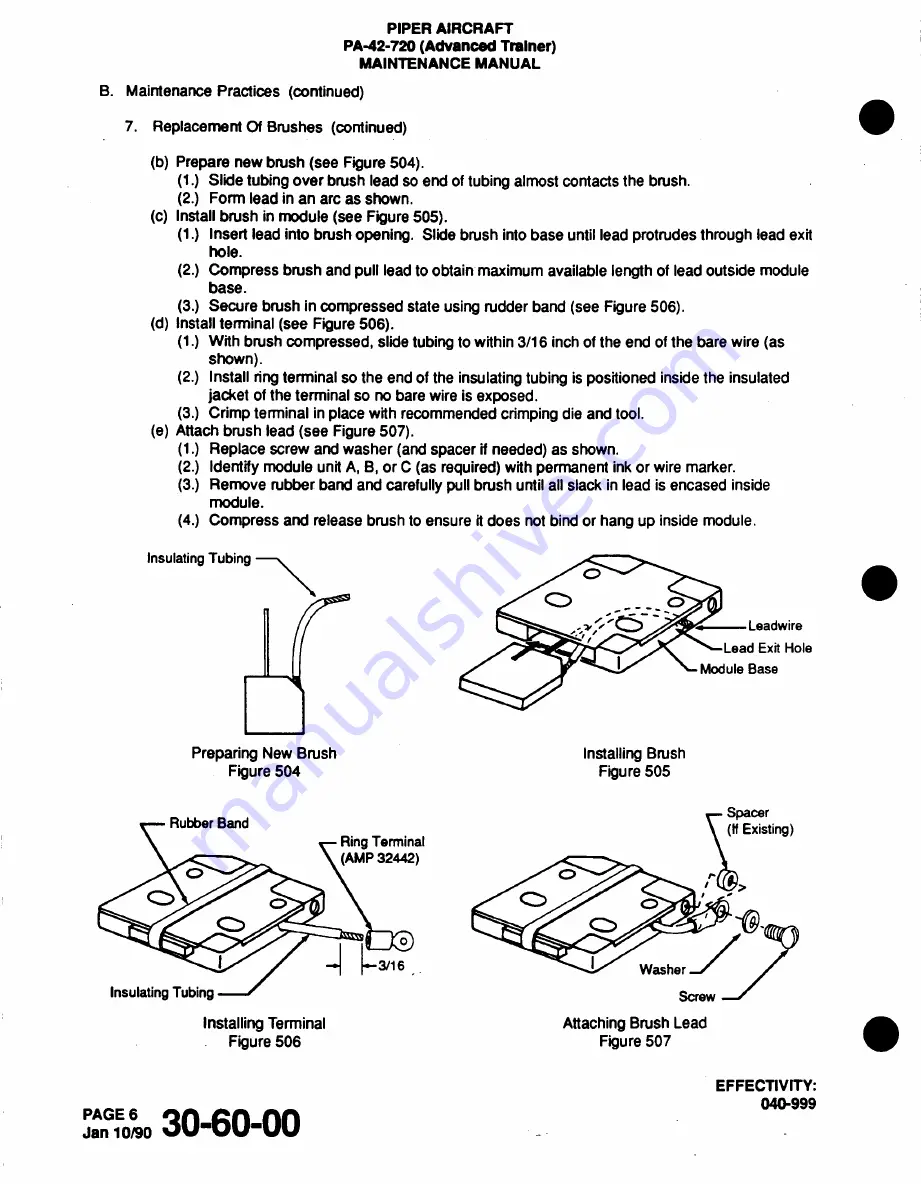 Piper Cheyenne IIIA Airplane Maintenance Manual Download Page 520