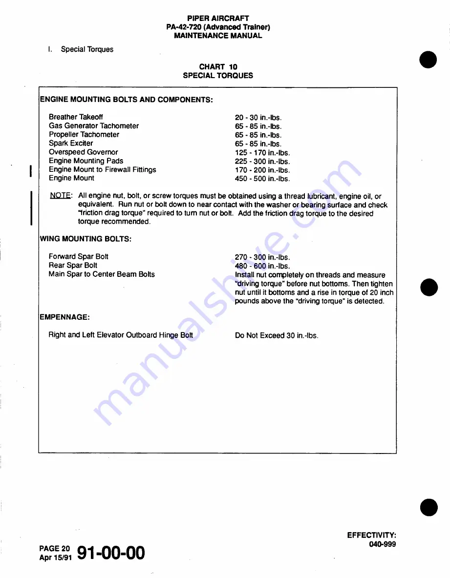 Piper Cheyenne IIIA Airplane Maintenance Manual Download Page 983