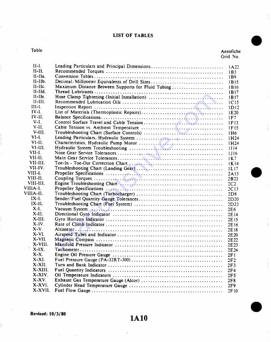 Piper Lance II Service Manual Download Page 10