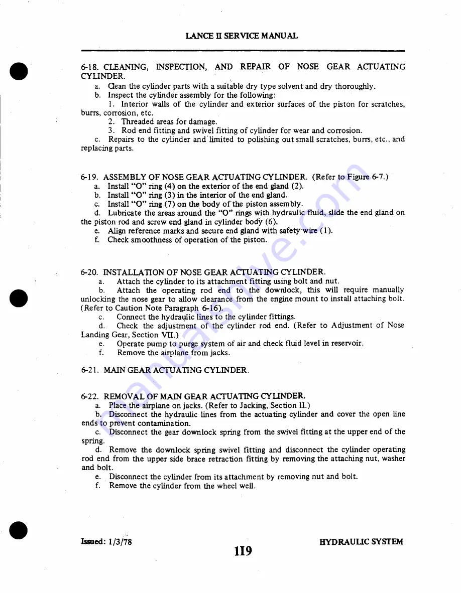 Piper Lance II Service Manual Download Page 201