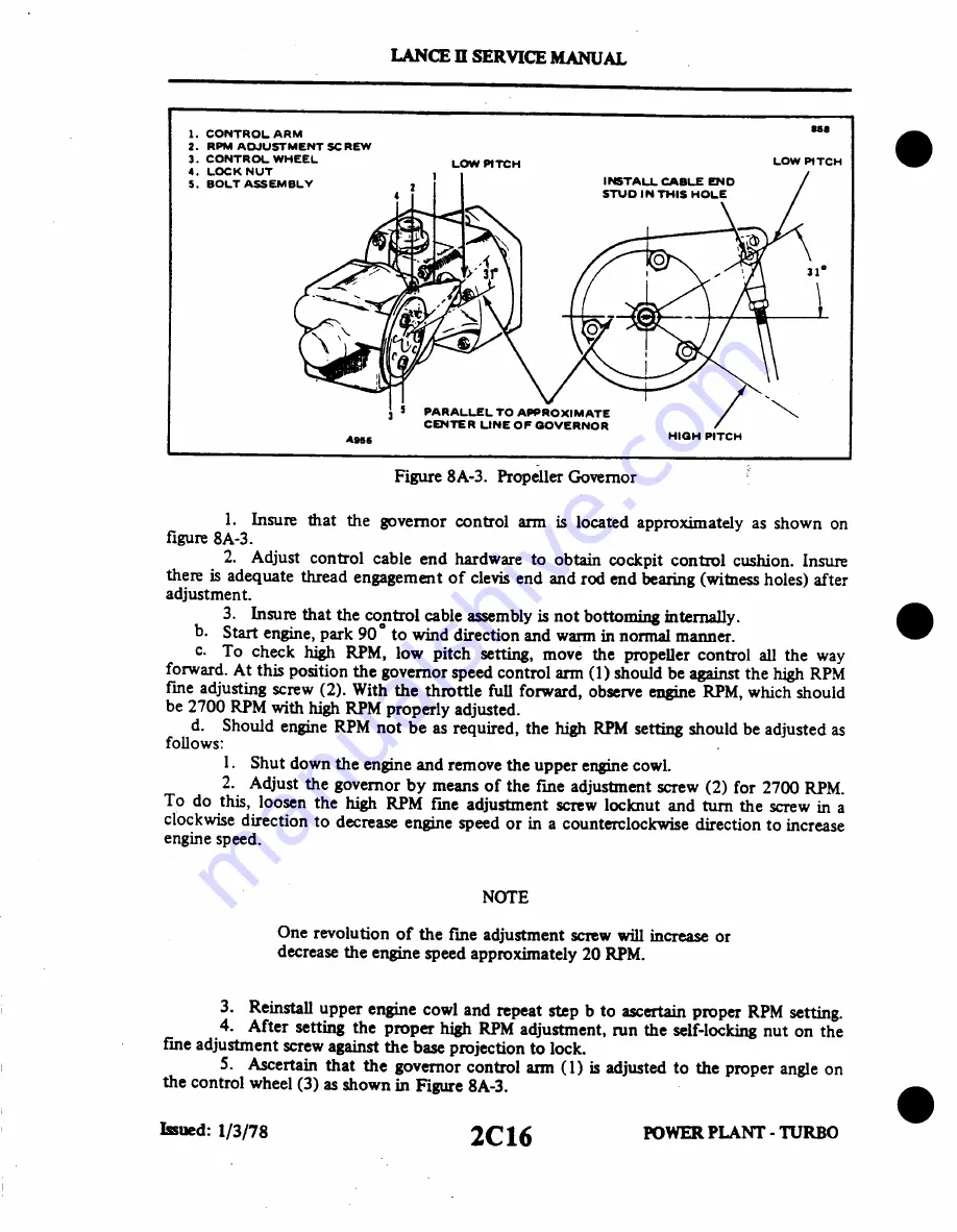 Piper Lance II Service Manual Download Page 352