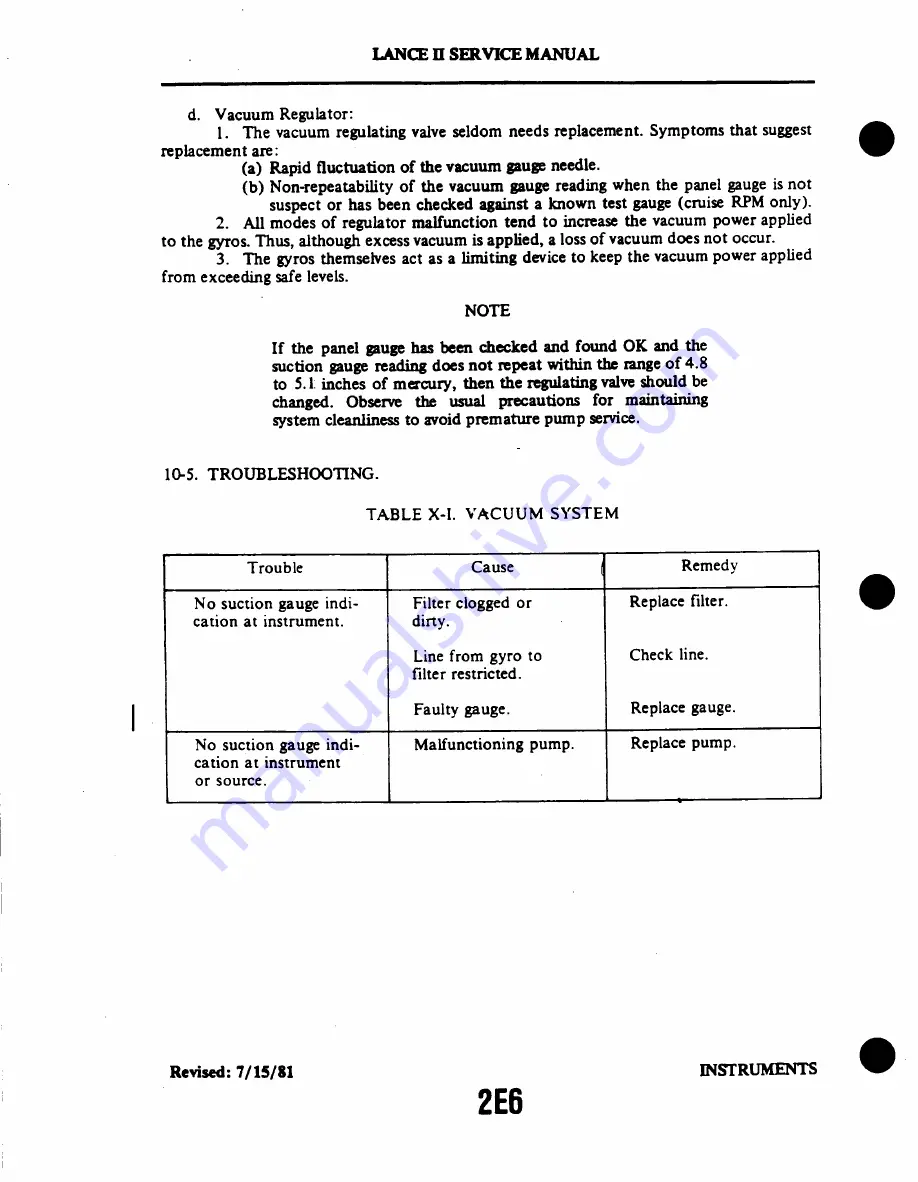 Piper Lance II Service Manual Download Page 390