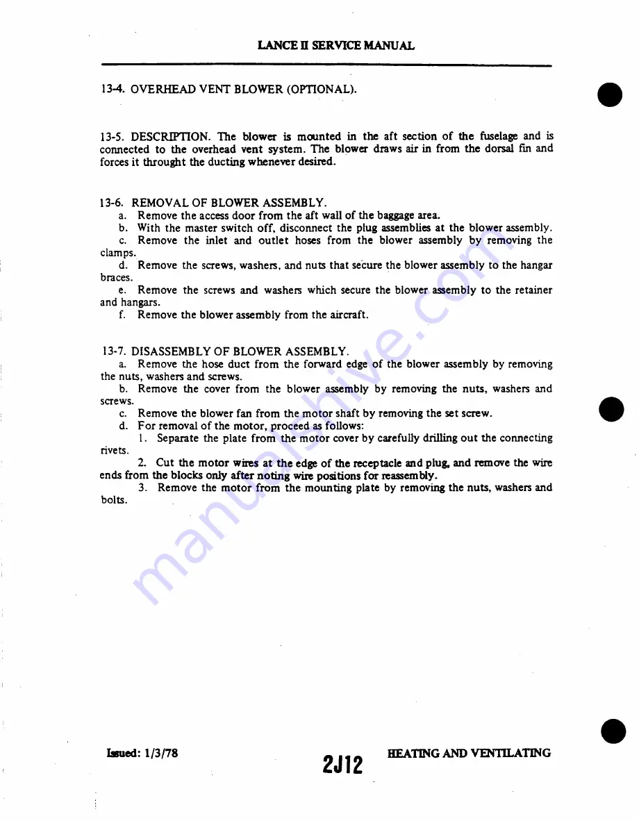 Piper Lance II Service Manual Download Page 516