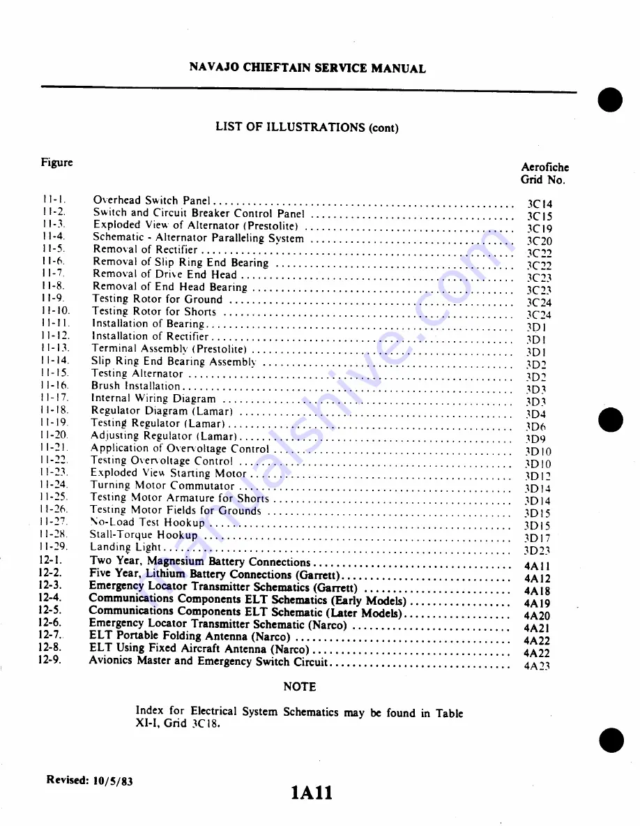 Piper Navajo Chieftain PA-31-350 Service Manual Download Page 11