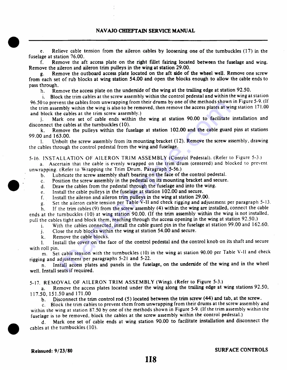 Piper Navajo Chieftain PA-31-350 Service Manual Download Page 200