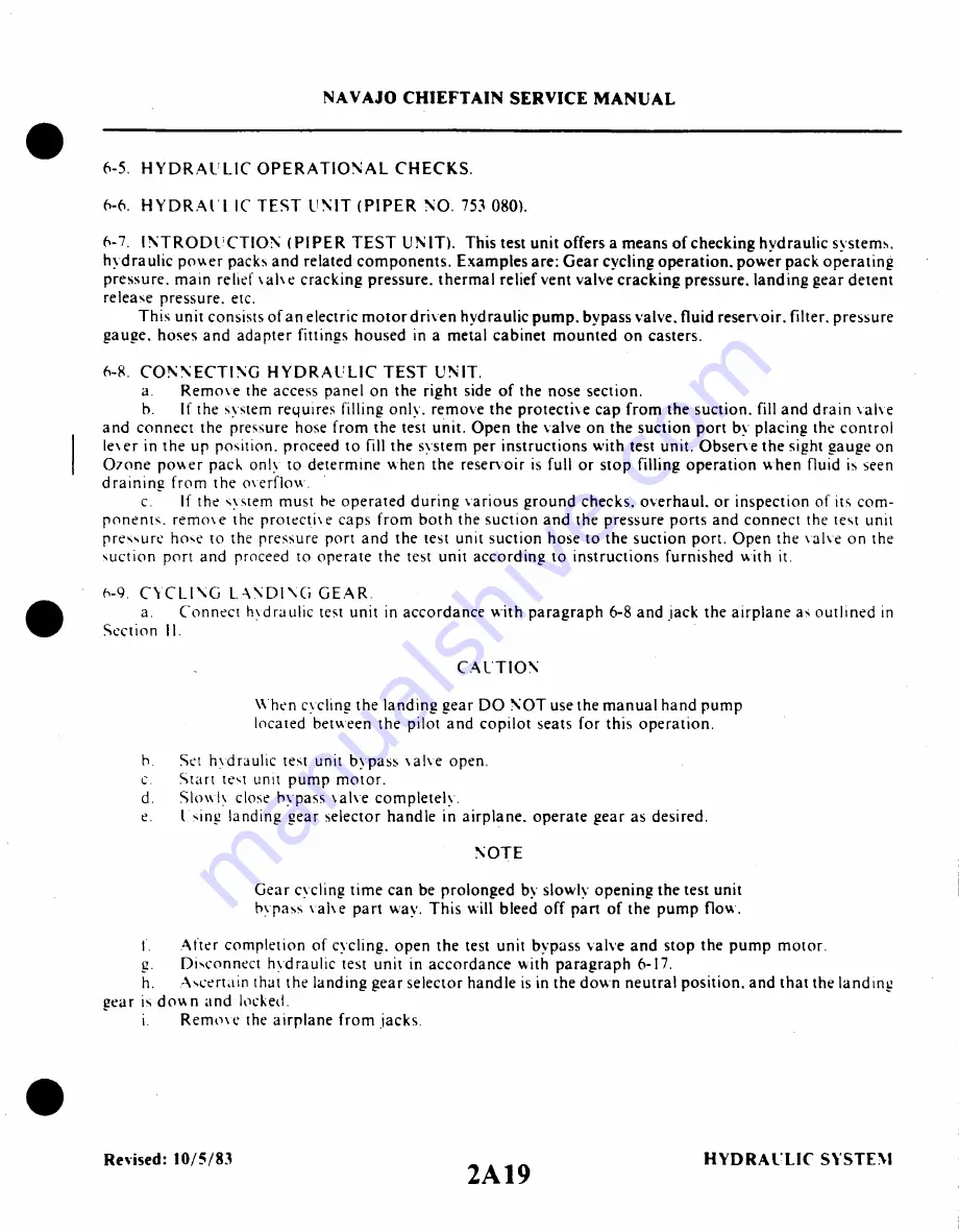 Piper Navajo Chieftain PA-31-350 Service Manual Download Page 290