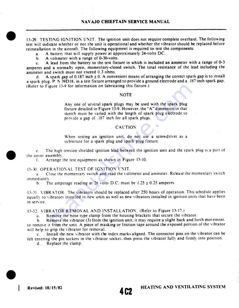 Piper Navajo Chieftain PA-31-350 Service Manual Download Page 794