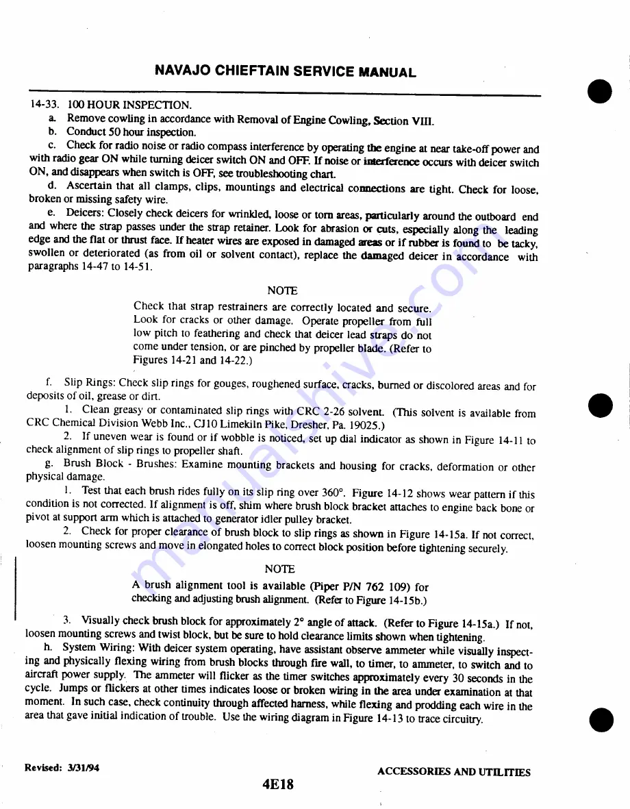 Piper Navajo Chieftain PA-31-350 Service Manual Download Page 838