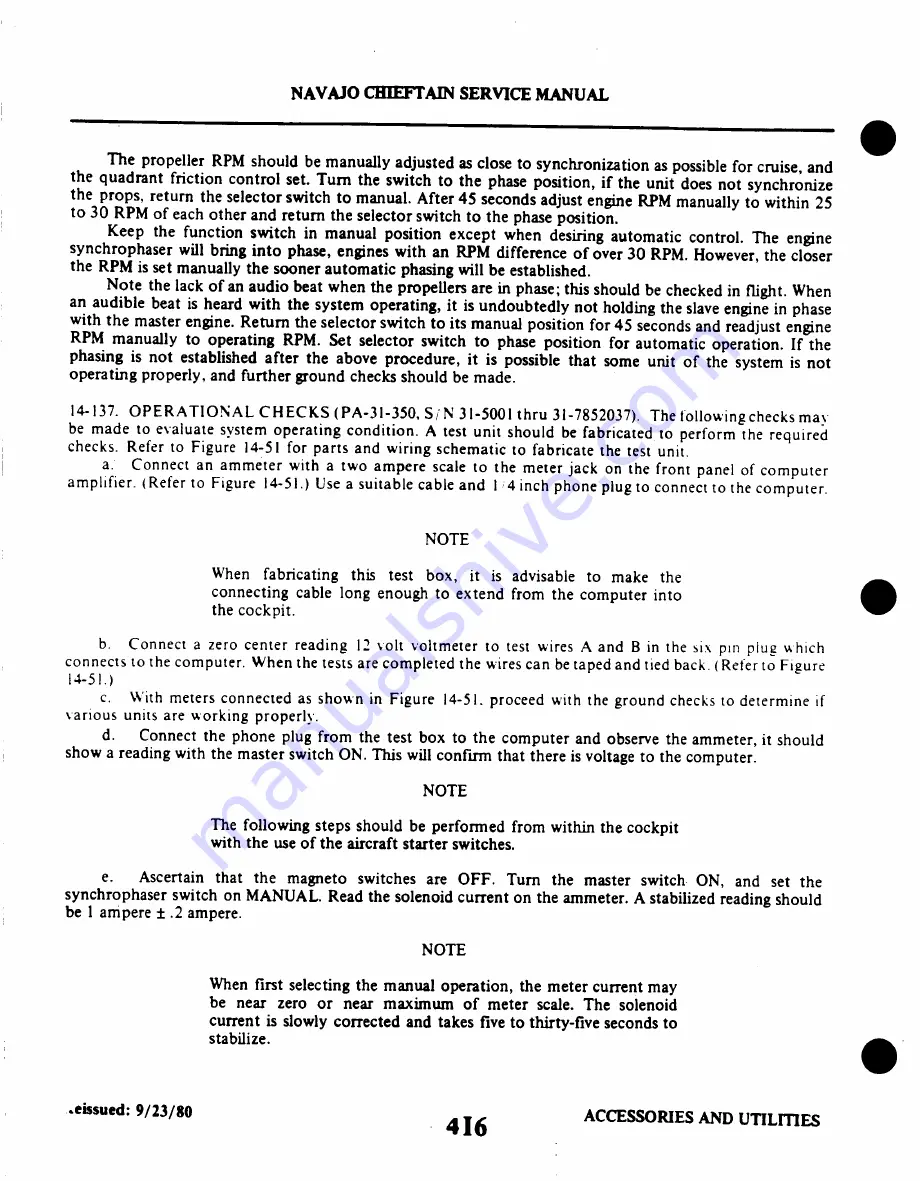 Piper Navajo Chieftain PA-31-350 Service Manual Download Page 922