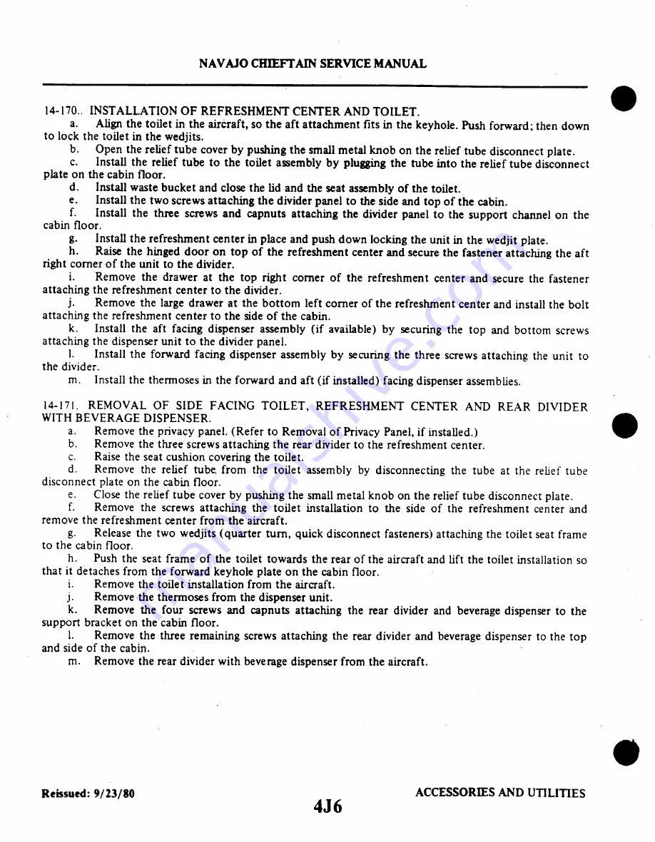 Piper Navajo Chieftain PA-31-350 Service Manual Download Page 946