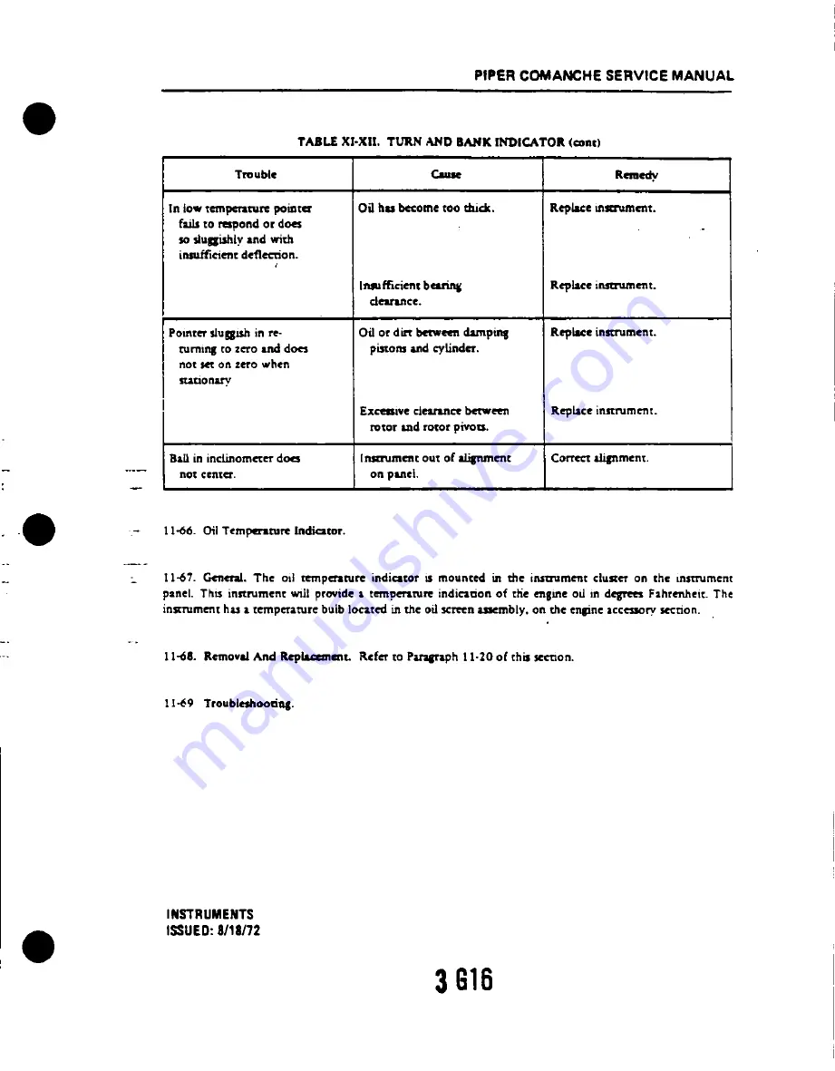 Piper PA-24-180 Comanche Airplane Service Manual Download Page 677