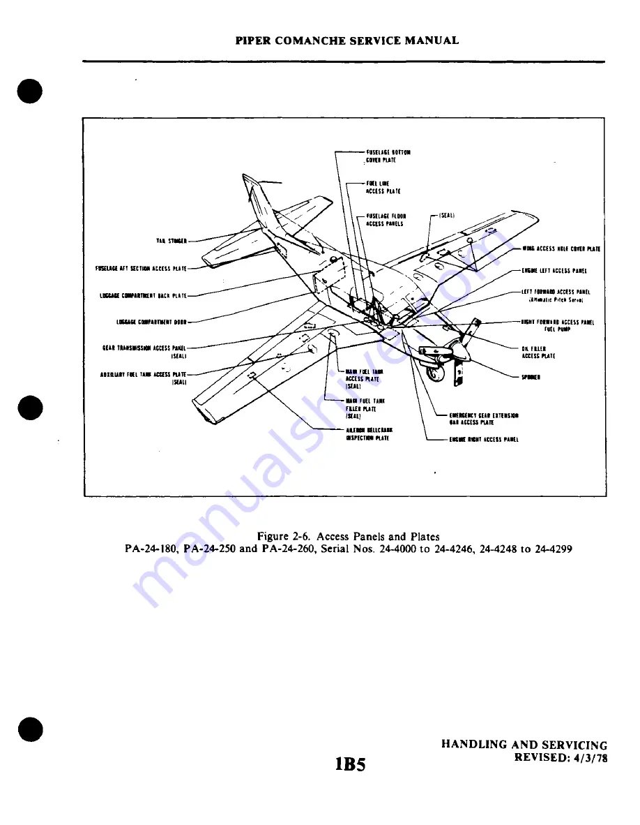 Piper PA-24 Comanche Service Manual Download Page 49