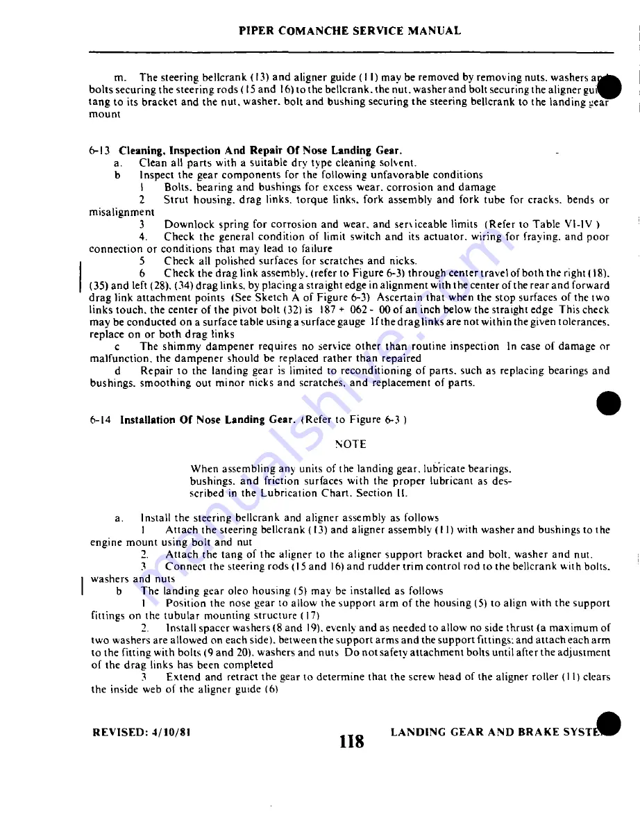 Piper PA-24 Comanche Service Manual Download Page 326