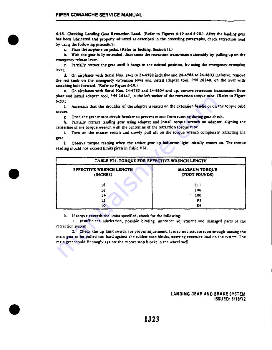 Piper PA-24 Comanche Service Manual Download Page 365