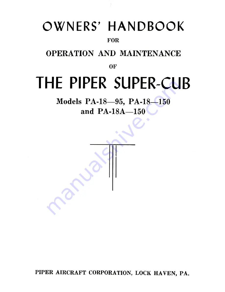 Piper Super-Cub PA-18-150 Operation And Maintenance Download Page 2