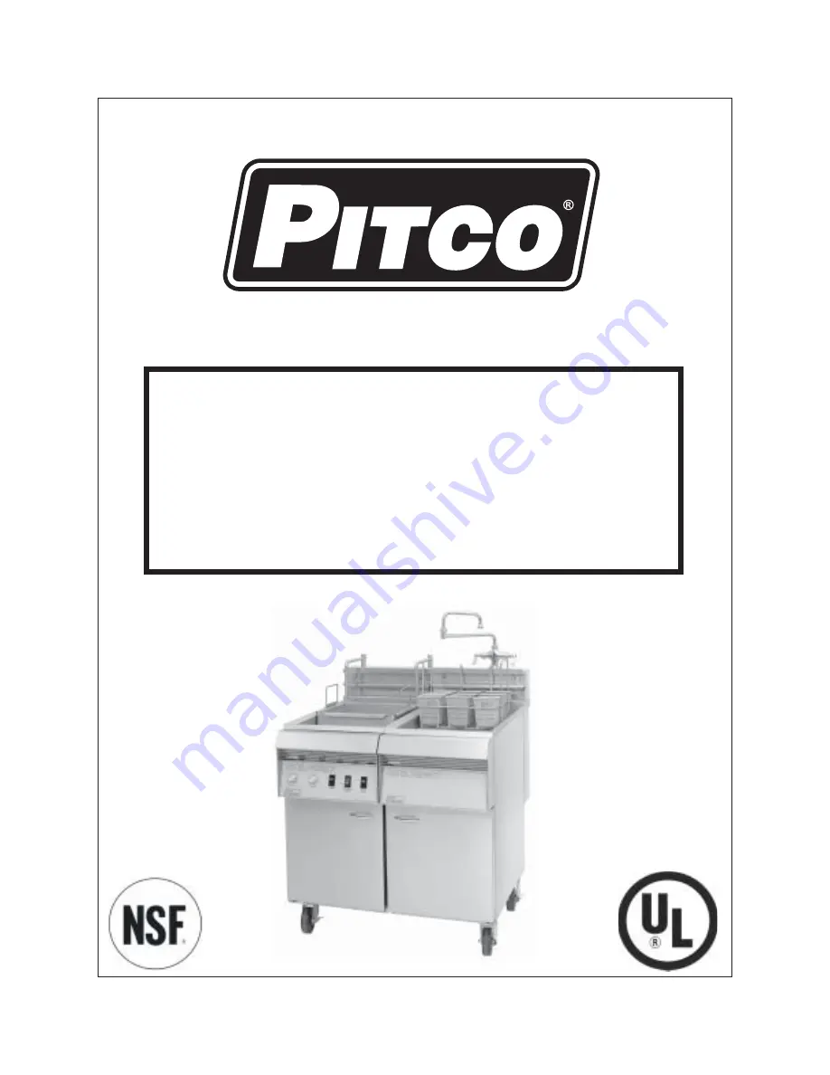 Pitco and RSE14 Installation & Operation Manual Download Page 1