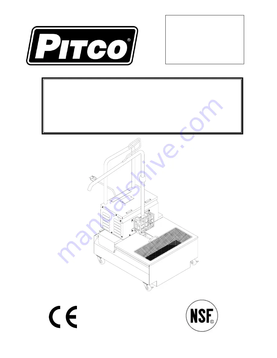 Pitco P90K Installation And Operation Manual Download Page 1