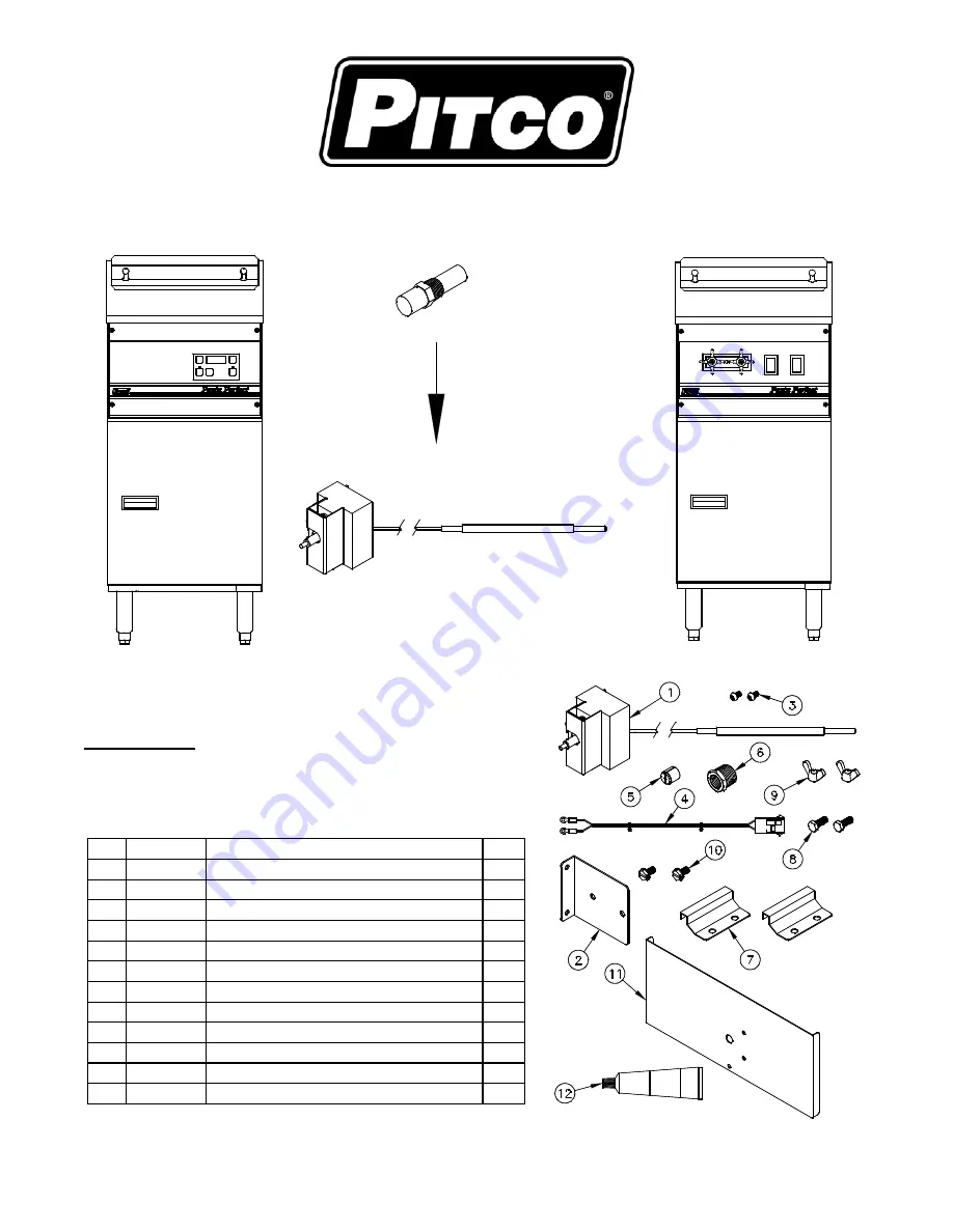 Pitco PE14D Upgrade Instructions Download Page 1