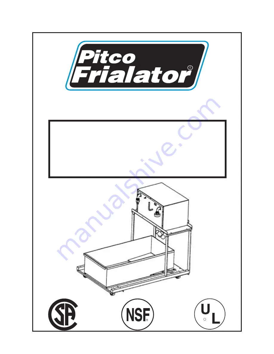 Pitco RP-14 Service, Parts And Schematics Download Page 1